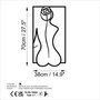 Wallity Rose Silhouette - L Negro